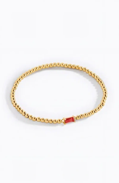 Mint & Lily Gold Beaded Birthstone Bracelet
