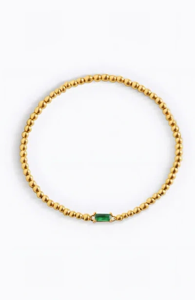 Mint & Lily Gold Beaded Birthstone Bracelet