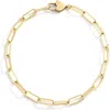 Mint & Lily Heart Padlock Bracelet In Gold