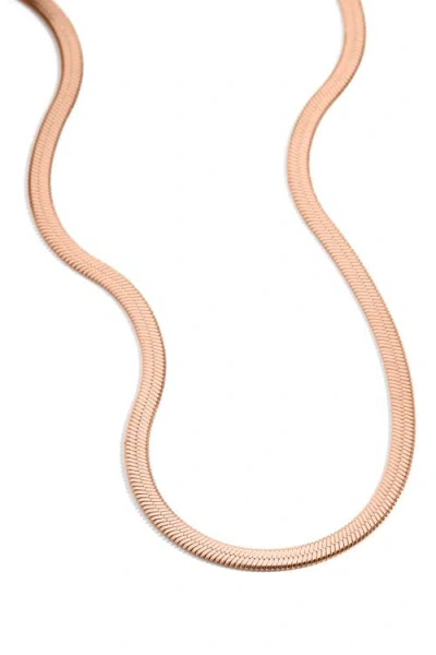 Mint & Lily Herringbone Gold Chain Necklace