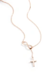 Mint & Lily Infinity Cross Pendant Necklace