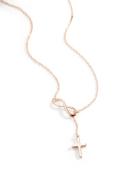 Mint & Lily Infinity Cross Pendant Necklace