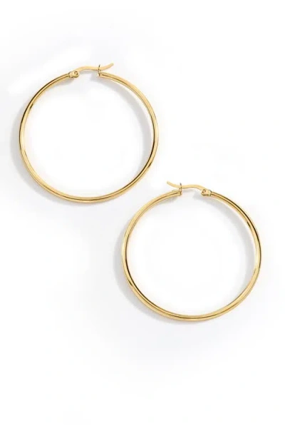 Mint & Lily Lynette Large Hoop Earrings In Gold