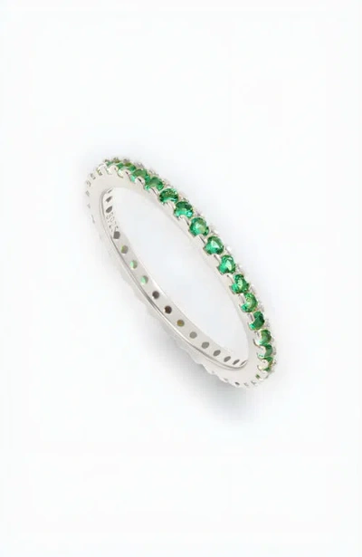 Mint & Lily May Birthstone Eternity Stacking Ring In Metallic