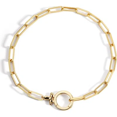 Mint & Lily Mint Paperclip Bracelet In Gold
