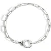 Mint & Lily Mint Paperclip Bracelet In Silver