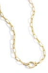 Mint & Lily Mint Paperclip Necklace In Gold