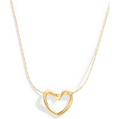 Mint & Lily Open Heart Necklace In Gold