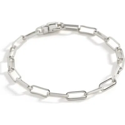 Mint & Lily Open Link Paperclip Chain Bracelet In Metallic