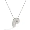 Mint & Lily Pave Bubble Initial Necklace In Brown