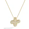 Mint & Lily Pave Bubble Initial Necklace In Gold