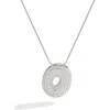 Mint & Lily Pave Bubble Initial Necklace In Metallic