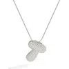 Mint & Lily Pave Bubble Initial Necklace In Metallic