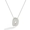 Mint & Lily Pave Bubble Initial Necklace In Metallic