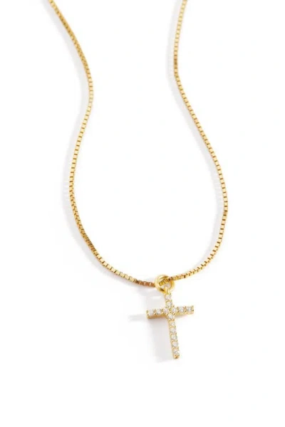 Mint & Lily Pave Cross Necklace