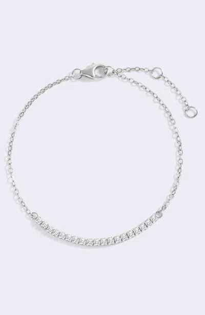 Mint & Lily Petite Line Bracelet In Silver