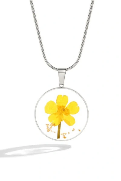 Mint & Lily Pressed Birth Flower Necklace