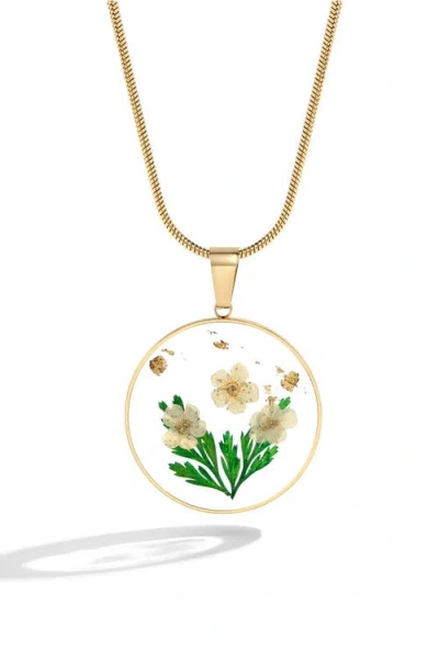 Mint & Lily Pressed Birth Flower Necklace