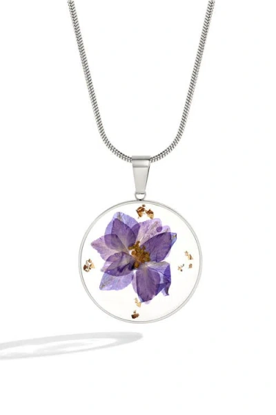 Mint & Lily Pressed Birth Flower Necklace