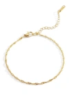 Mint & Lily Singapore Twist Bracelet In Gold