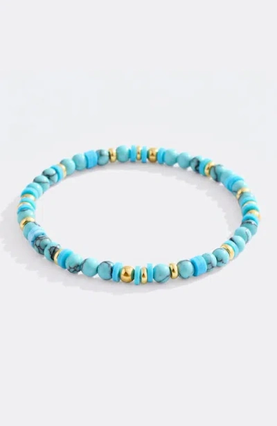 Mint & Lily Stacking Birthstone Beaded Bracelet In Blue
