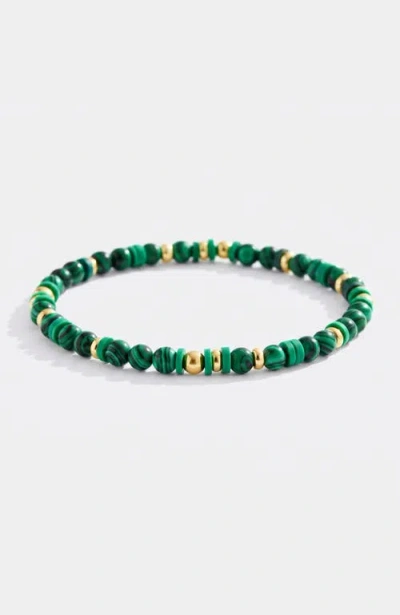 Mint & Lily Stacking Birthstone Beaded Bracelet In Green