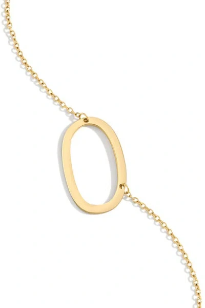 Mint & Lily Statement Initial Necklace In Gold