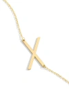 Mint & Lily Statement Initial Necklace In Gold