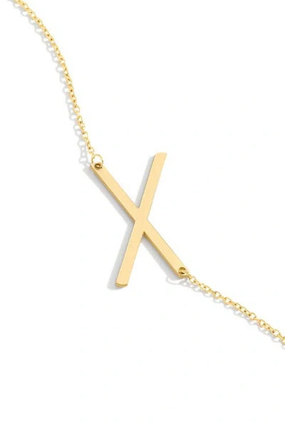 Mint & Lily Statement Initial Necklace In Gold