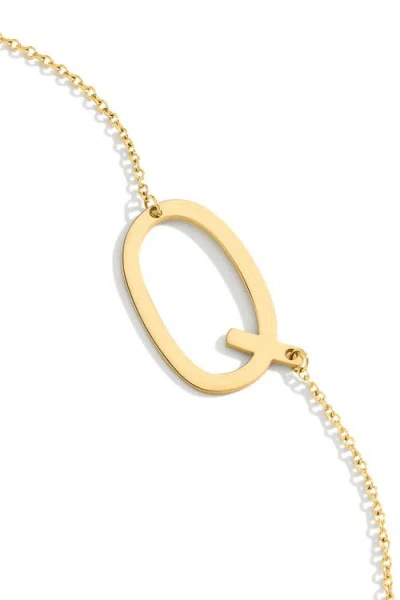 Mint & Lily Statement Initial Necklace In Gold