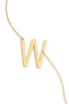Mint & Lily Statement Initial Necklace In White