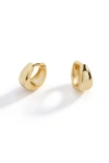 Mint & Lily Teardrop Huggie Hoop Earrings In Gold