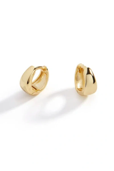 Mint & Lily Teardrop Huggie Hoop Earrings In Gold