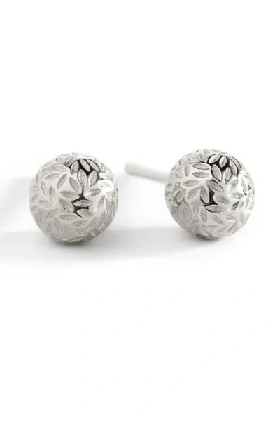 Mint & Lily Textured Gold Ball Studs Earrings In Metallic