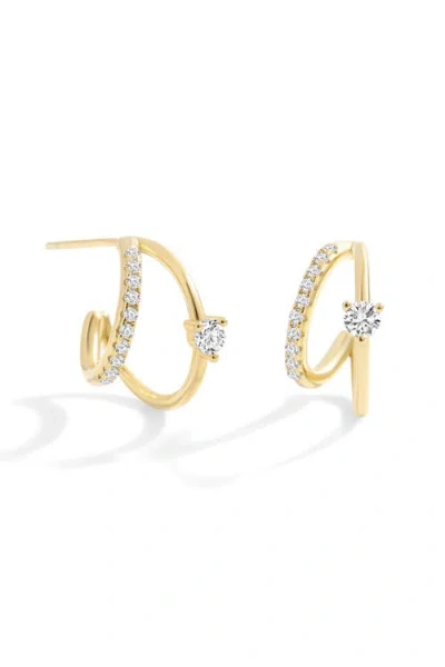 Mint & Lily The Nova Double Hoop Earrings In Gold
