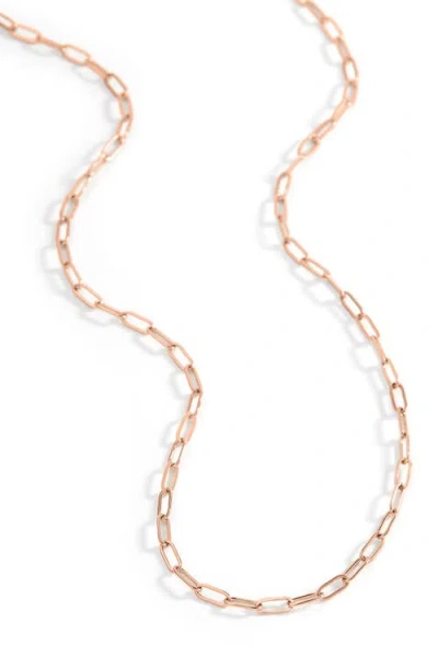 Mint & Lily Thin Paperclip Necklace