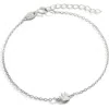 Mint & Lily Tiny Pawprint Bracelet In Metallic