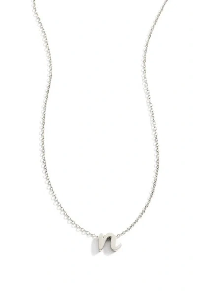 Mint & Lily Tiny Script Initial Necklace