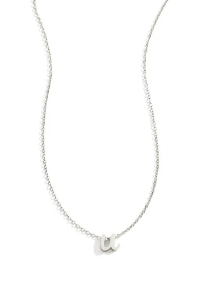 Mint & Lily Tiny Script Initial Necklace