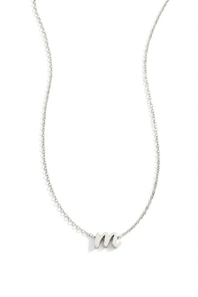 Mint & Lily Tiny Script Initial Necklace