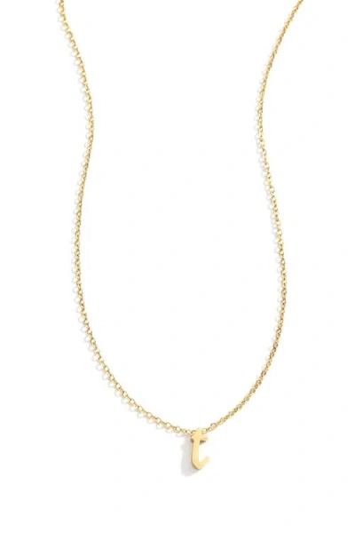 Mint & Lily Tiny Script Initial Necklace