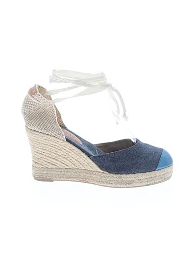 Pre-owned Mint & Rose Wedges In Blue