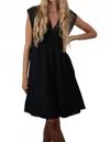 Mint Athens Kaftan In Black In Black