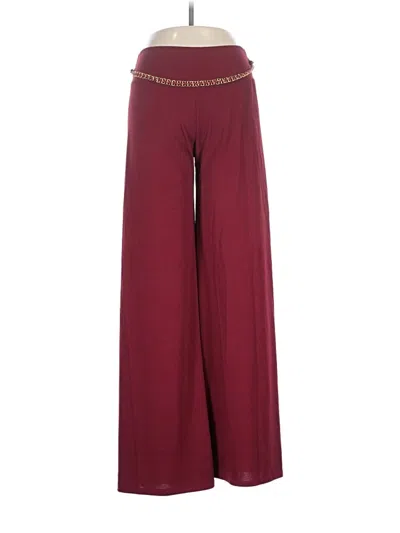 Pre-owned Mint Blue Casual Pants In Burgundy