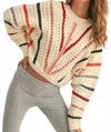 Mint Combo Sweater Top In Multicolor In Multi