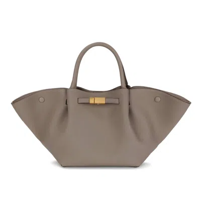 Mint Exclusives Women's Christin Genuine Leather Bag In Taupe In Gray