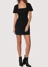 Mint Giardino Mini Dress In Black In Black