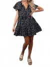 Mint Hazel Dress In Navy Floral In Blue