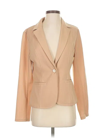 Pre-owned Mint Limit 3/4 Sleeve Top Tan Cowl Neck Tops In Brown