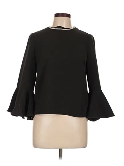 Pre-owned Mint Velvet 3/4 Sleeve Blouse In Black